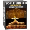 sople 500 led stałe+flash ciepła biel 1