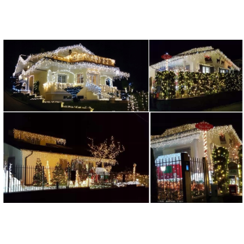 sople 500 led stałe+flash ciepła biel 9